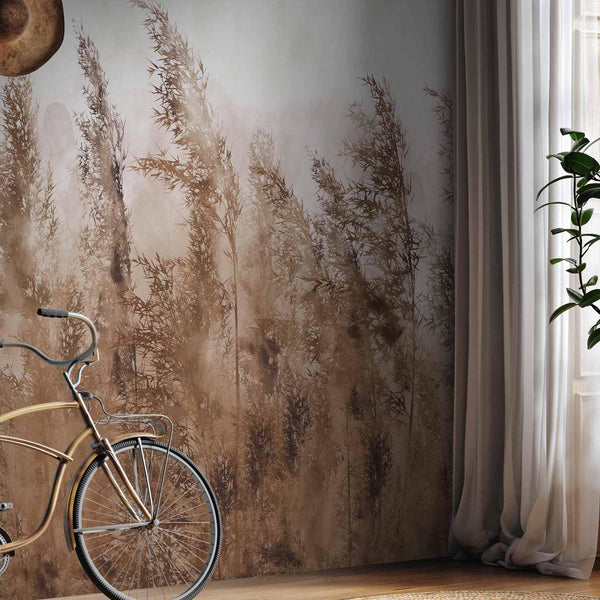 Carta da parati - Tall Grasses - Brown