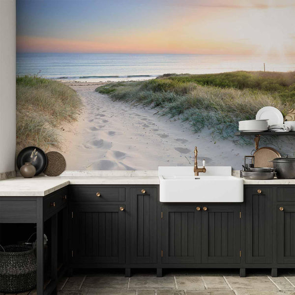 Carta da parati - Morning walk on the beach