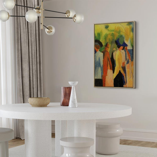 Quadro - August Macke – Walker under trees (Walker in the park)