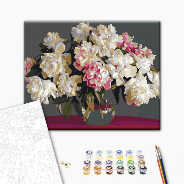 Quadro fai da te - White Flowers In A Vase