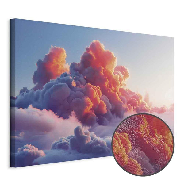 Quadro - Twilight Spectacle: Clouds in Shades of Pink and Violet