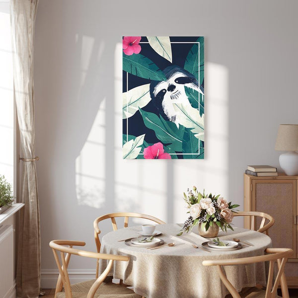 Quadro - Sloth in the Tropics (1 Part) Vertical