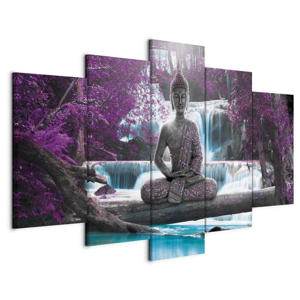 Quadro - Waterfall and Buddha