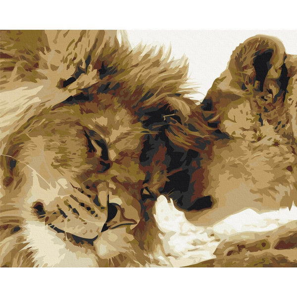 Quadro fai da te - Lions In Love