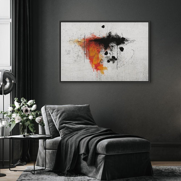 Quadro - Expression of Red (1 Part) Wide