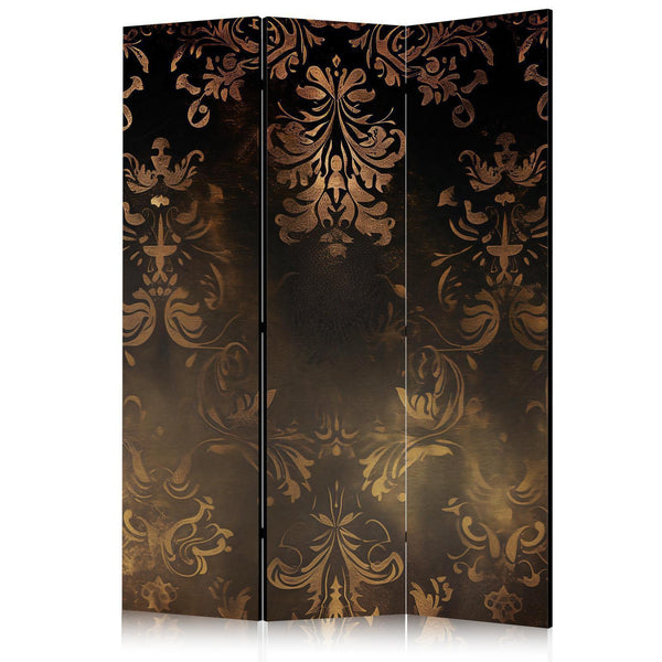 Paravento - Baroque Ornaments in Patinated Gold and Bronze - Retro Motif