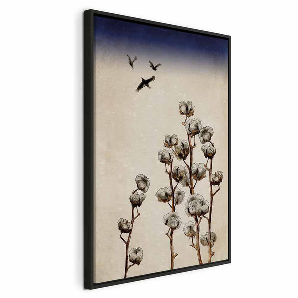 Quadro - Cotton Branches (1 Part) Vertical