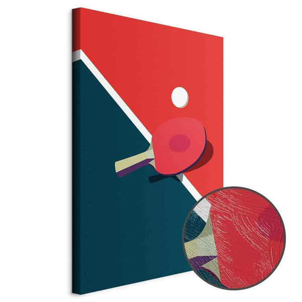 Quadro - Table Tennis - Racket and Ball on the Table