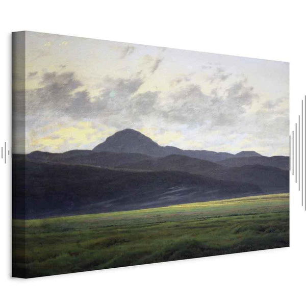 Quadro - Caspar David Friedrich – Mountain Landscape in Bohemia