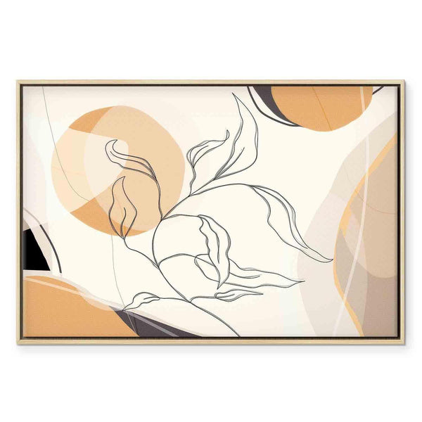 Quadro - Landscape with a leaf