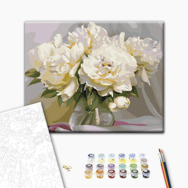 Quadro fai da te - Innocent peonies