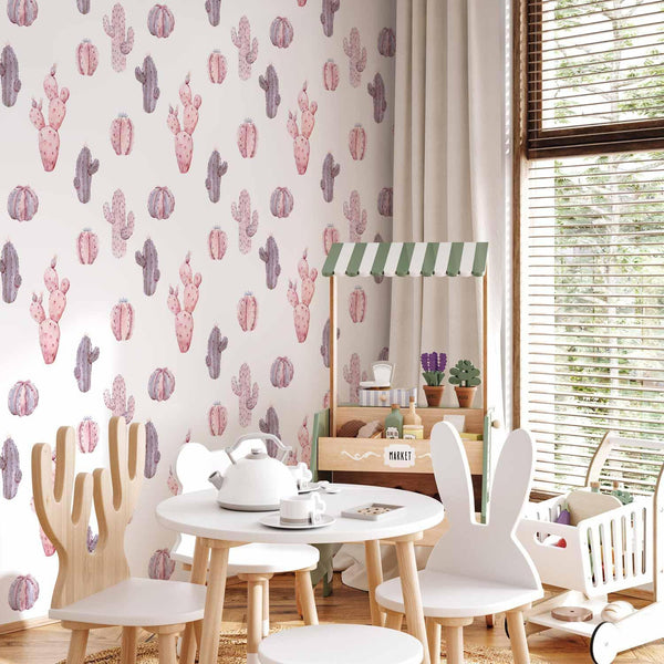 Tappezzeria murale - Pink Cacti