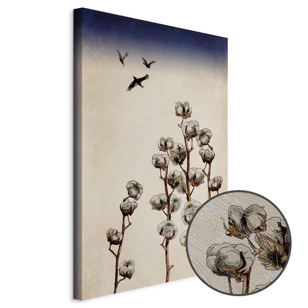 Quadro - Cotton Branches (1 Part) Vertical