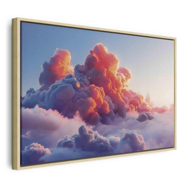 Quadro - Twilight Spectacle: Clouds in Shades of Pink and Violet