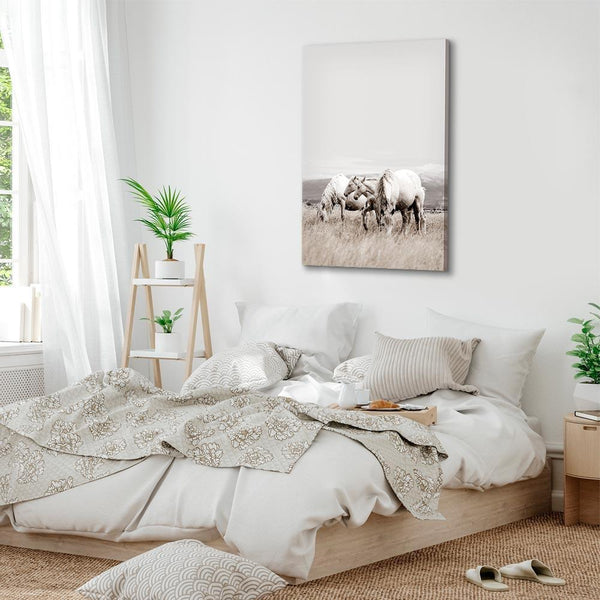 Quadro - White Horses (1 Part) Vertical