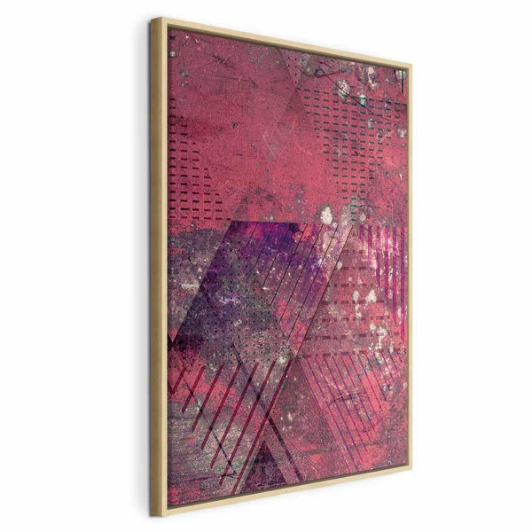 Quadro - Crimson Abstraction (1 Part) Vertical