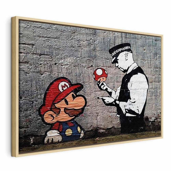 Quadro - Mario and Cop by Banksy