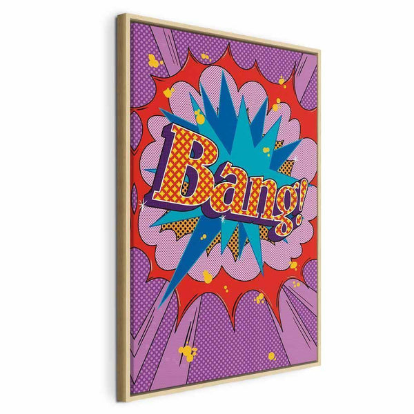 Quadro - Comic Street Art (1-part) - Colorful Text on Vibrant Background