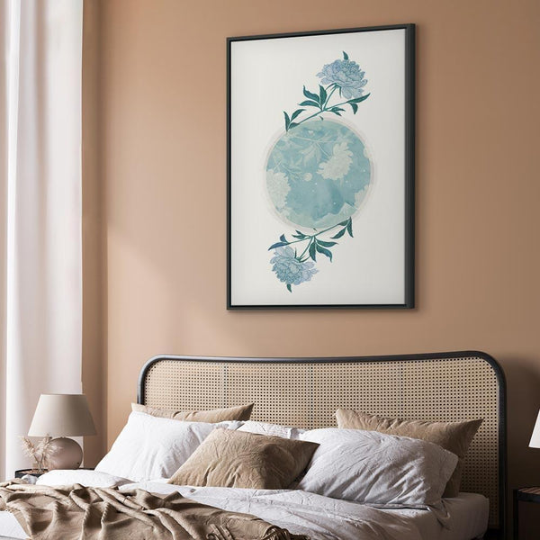 Quadro - Floral Planet (1 Part) Vertical
