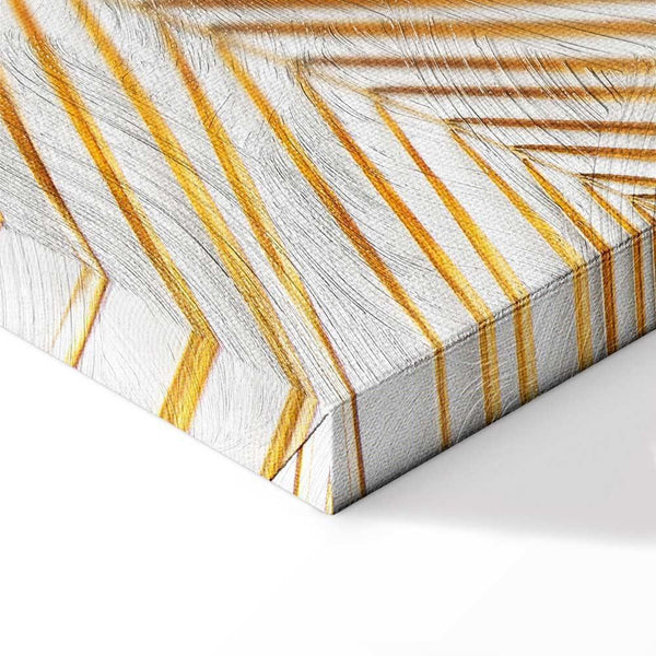 Quadro - Golden Palm Leaves (1 Part) Vertical
