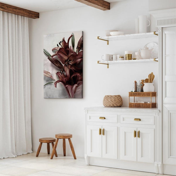 Quadro - Floral Form (1 Part) Vertical