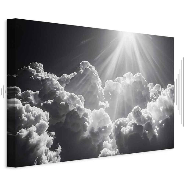 Quadro - Hope in the Clouds: Inspiring Rays of the Sun – Awaken Emotions