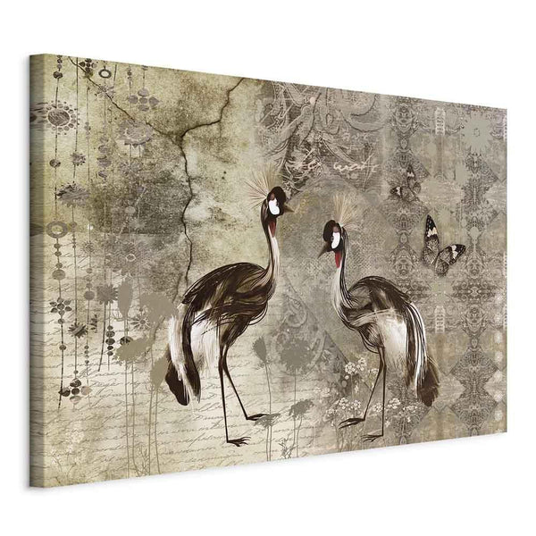 Quadro - Retro Cranes (1 Part) Wide