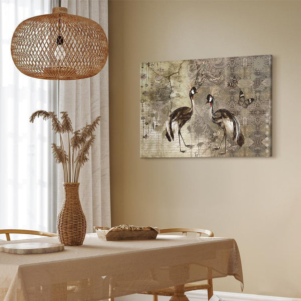 Quadro - Retro Cranes (1 Part) Wide