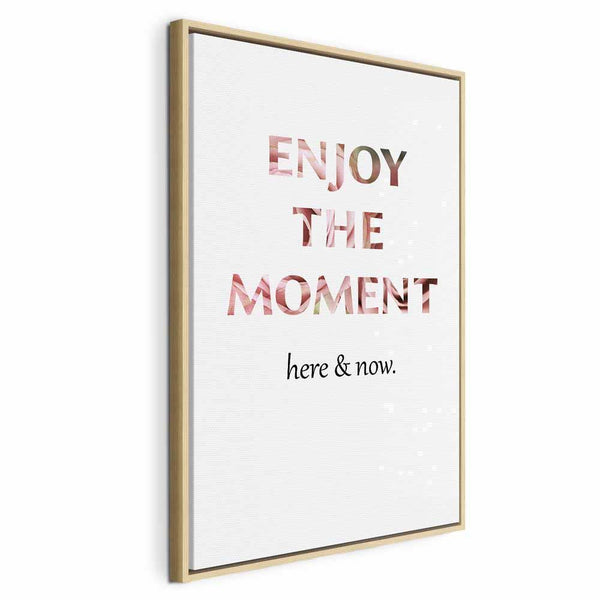 Quadro - Unique Moment (1-part) - English Text on White Background