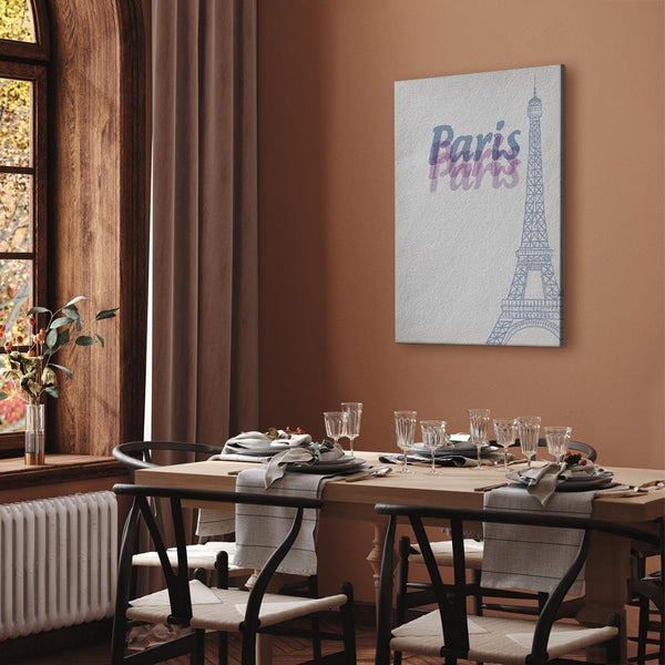 Quadro - Paris in Watercolours (1 Part) Vertical