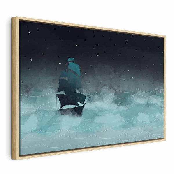 Quadro - Night Waves (1 Part) Wide - Second Variant