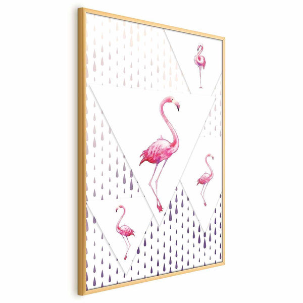 Poster - Flamingo Family