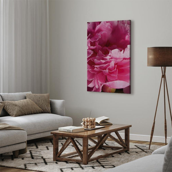 Quadro - Blossom of Beauty (1-part) - Pink Peony Flower Embraced by Nature