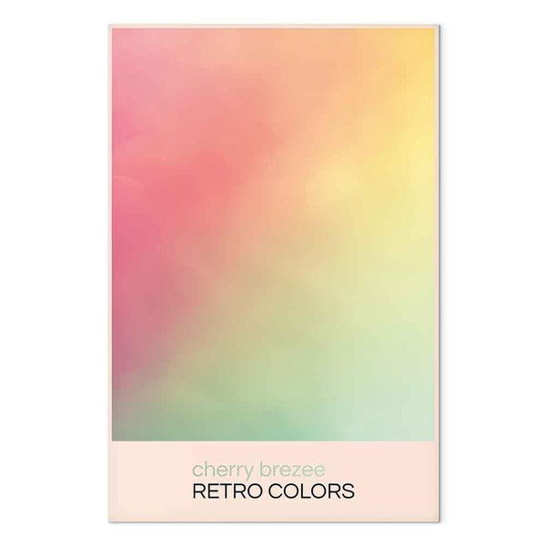 Quadro - Cherry Breeze - Pastel Gradient in Delicate Retro Colors