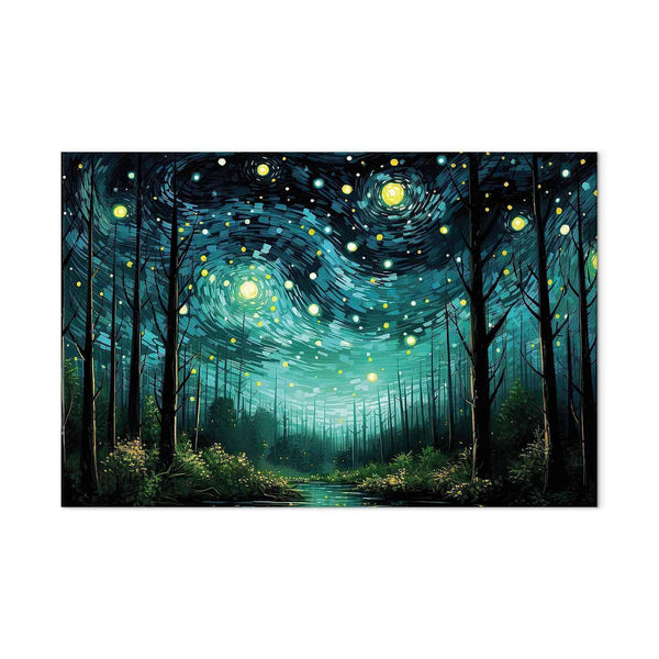 Quadro XXL - Starry night - a modern version of Van Gogh's night sky