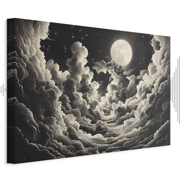 Quadro - Moon and Stars Singing Among the Great Clouds