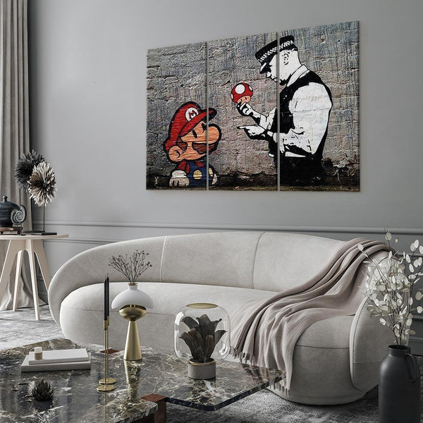 Quadro - Super Mario Mushroom Cop by Banksy