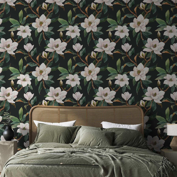 Tappezzeria murale - White Magnolias