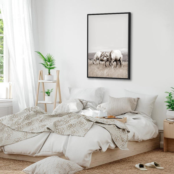 Quadro - White Horses (1 Part) Vertical