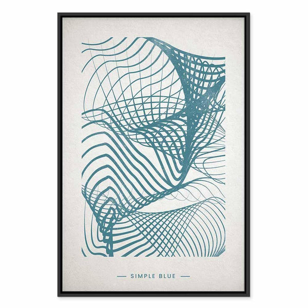 Quadro - Simple Blue (1 Part) Vertical