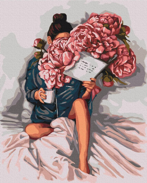 Quadro fai da te - Peony stories