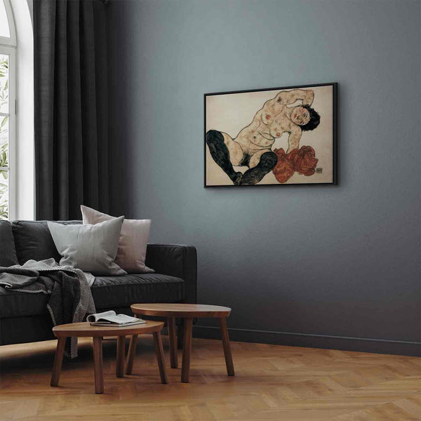 Quadro - Egon Schiele – Liegender Akt mit gelbem Handtuch