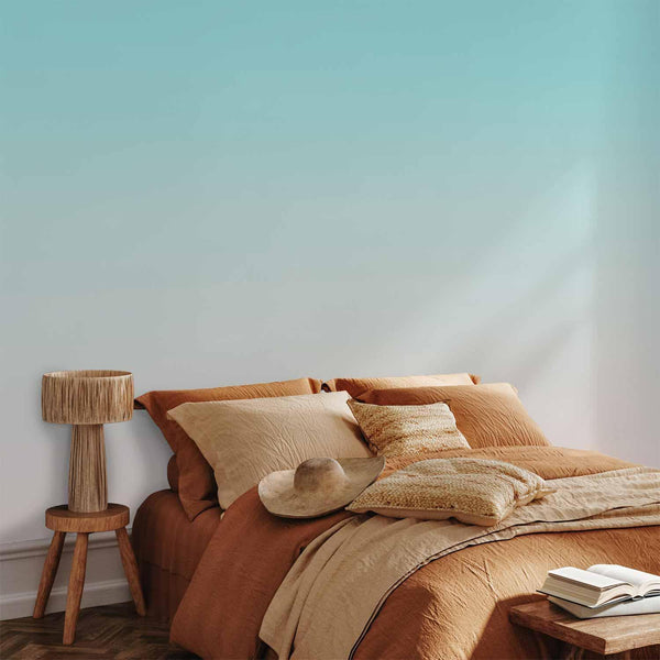 Carta da parati - Summer Morning - Transition of Colors from Light Blue to Pink