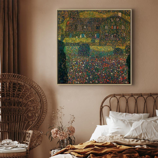 Quadro - Gustav Klimt – Country House on the Attersee Lake
