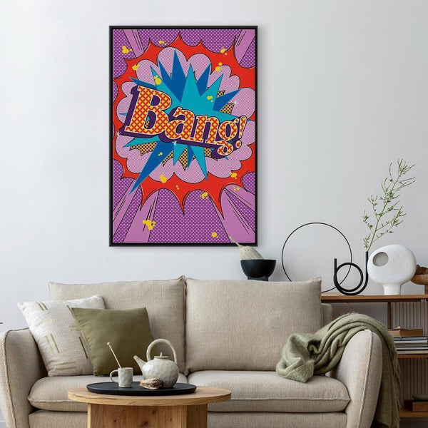 Quadro - Comic Street Art (1-part) - Colorful Text on Vibrant Background