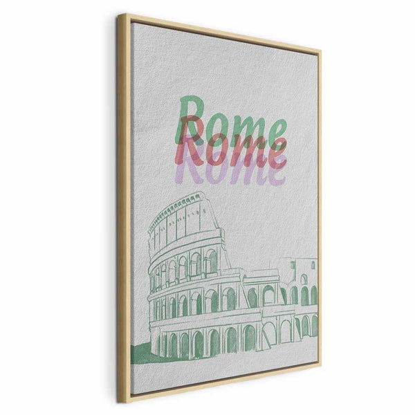 Quadro - Rome in Watercolours (1 Part) Vertical