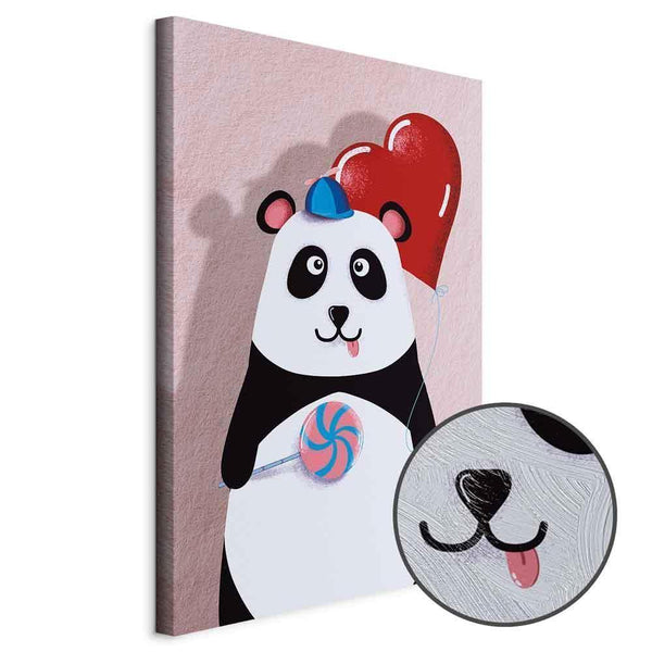 Quadro - Panda with a Balloon (1 Part) Vertical