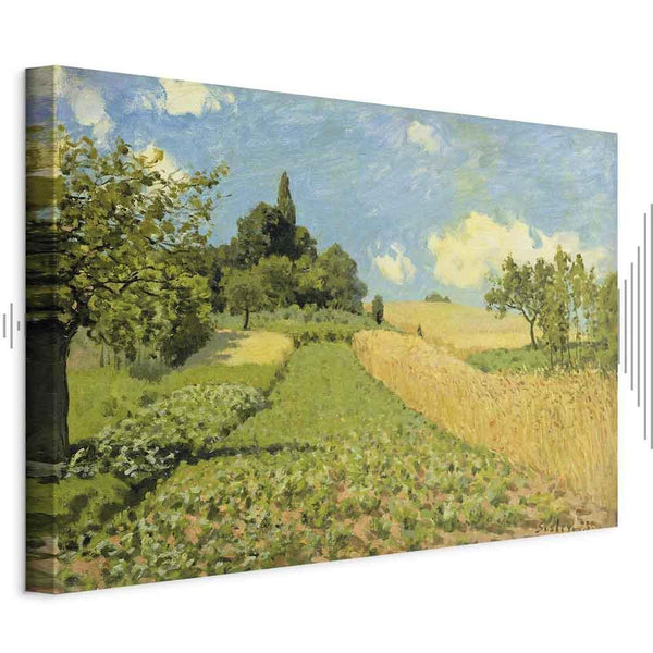 Quadro - Alfred Sisley – Grain fields on the hills of Argenteuil