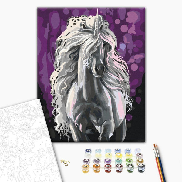 Quadro fai da te - White Unicorn
