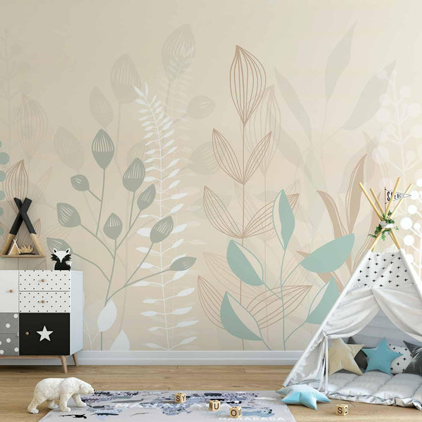 Carta da parati - Pastel and Beige Glade